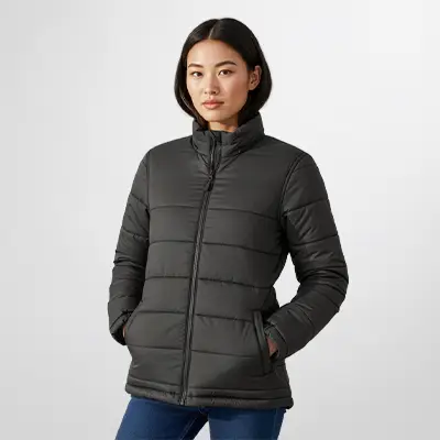 Alpine Puffer Jacket J212L Talent Black square