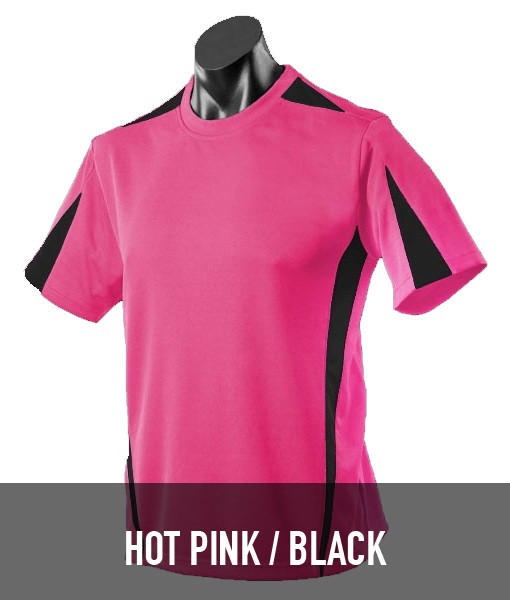 Aussie Pacific Eureka Tshirt Hot Pink Black 1204
