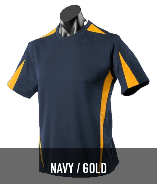 Aussie Pacific Eureka Tshirt Navy Gold 1204