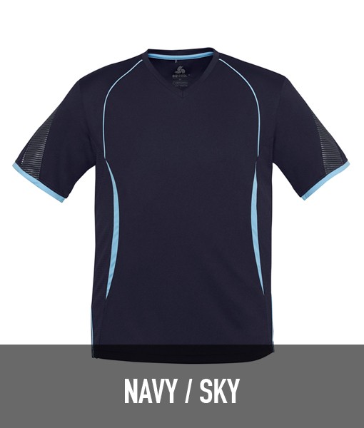 Biz Collection Razor T shirt Navy Sky T406MS