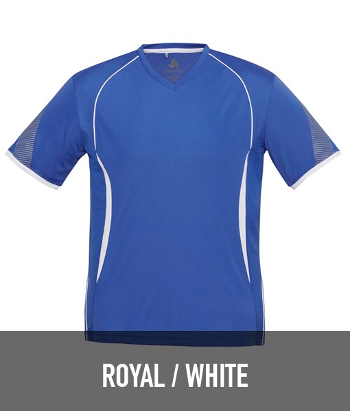 Biz Collection Razor T shirt Royal White T406MS