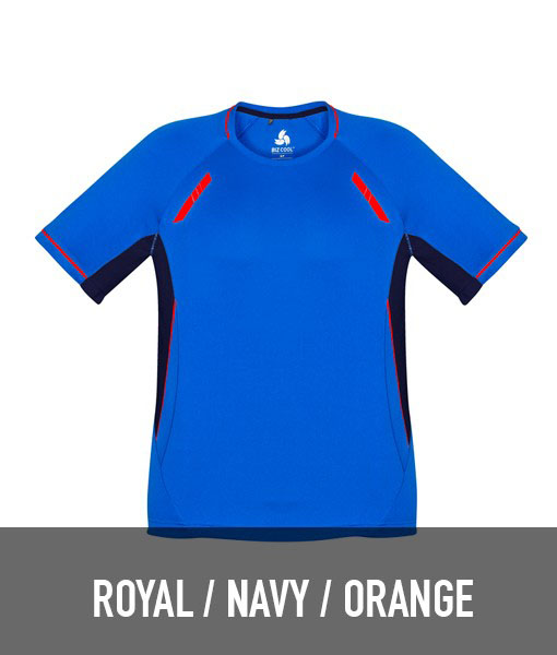 Biz Collection Renegade Tshirt Royal Navy Orange SG701MS