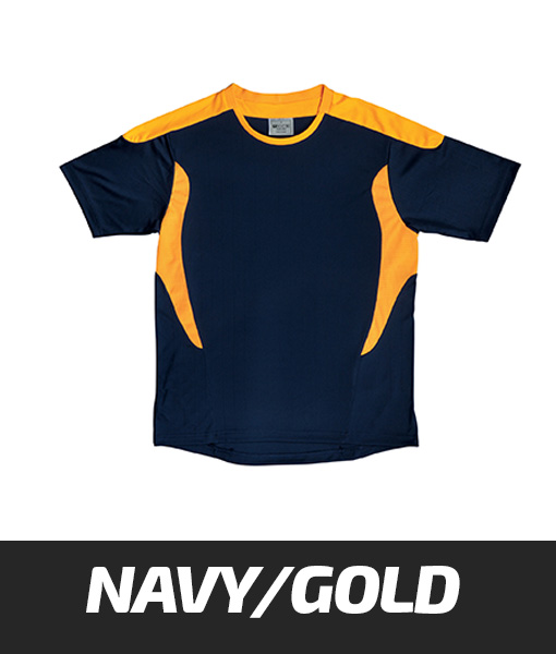 Bocini All Sports Tshirt Navy Gold CT1217