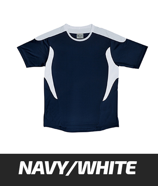 Bocini All Sports Tshirt Navy White CT1217