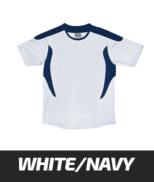 Bocini All Sports Tshirt White Navy CT1217