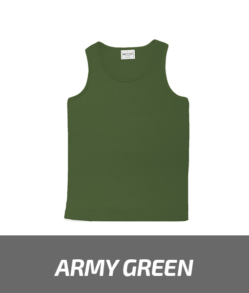 Bocini Breezeway Micromesh Singlet CT1547 Army Green
