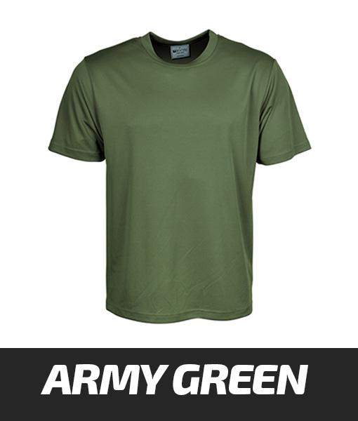 Bocini Breezeway Micromesh Tshirt Army Green CT1207