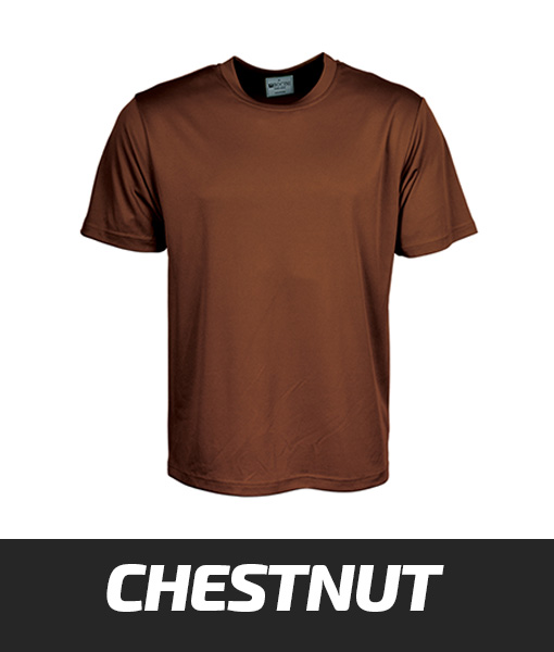 Bocini Breezeway Micromesh Tshirt Chestnut CT1207