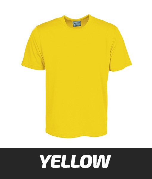 Bocini Breezeway Micromesh Tshirt Yellow CT1207