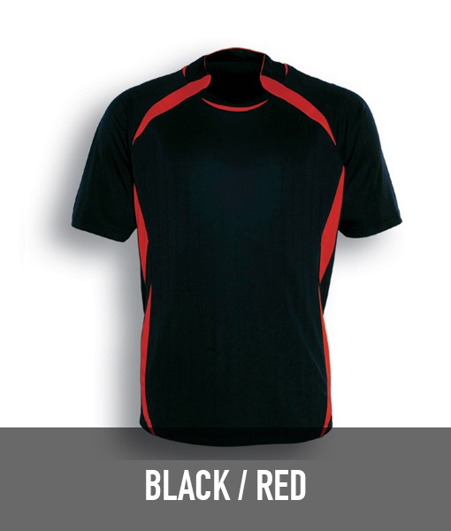 Bocini Breezeway Sports Tshirt Black Red CT0750