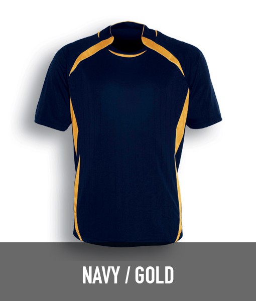 Bocini Breezeway Sports Tshirt Navy Gold CT0750