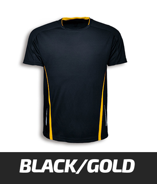 Bocini Elite T shirt Black Gold CT1439