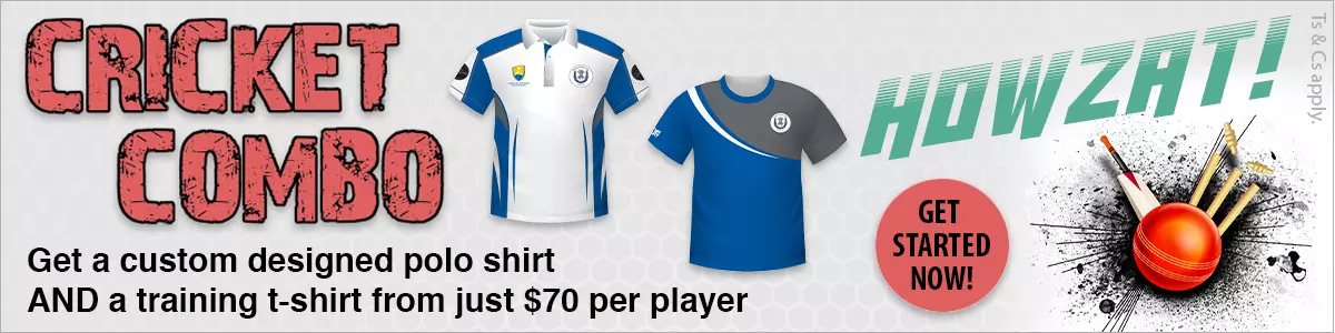 Cricket Combo - Polo Shirt and Training T-shirt from just $70