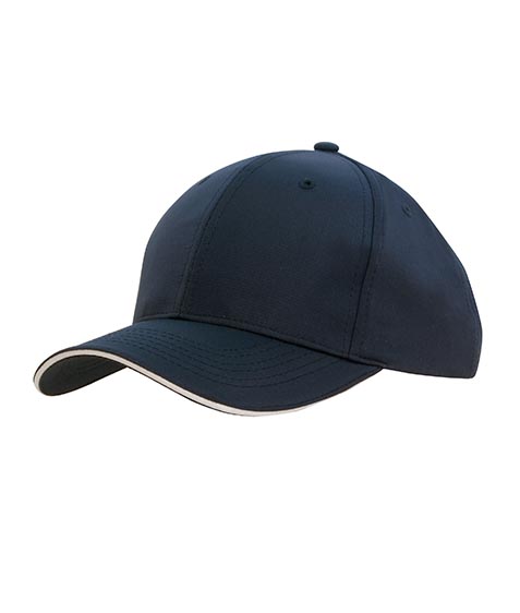 Sports Ripstop Cap with Sandwich Trim - Headwear Professionals (4149)