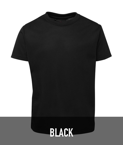JBs Wear Podium Poly T shirt Black 7PNFT