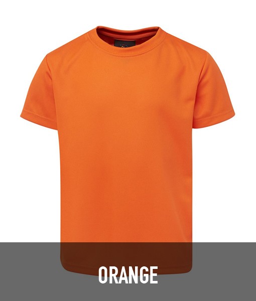 JBs Wear Podium Poly T shirt Orange 7PNFT
