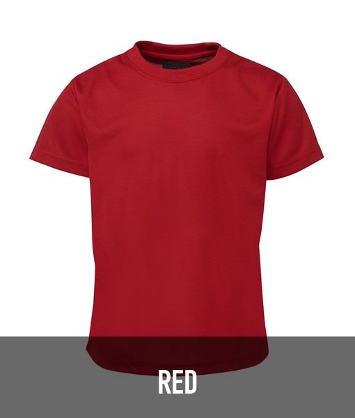 JBs Wear Podium Poly T shirt Red 7PNFT
