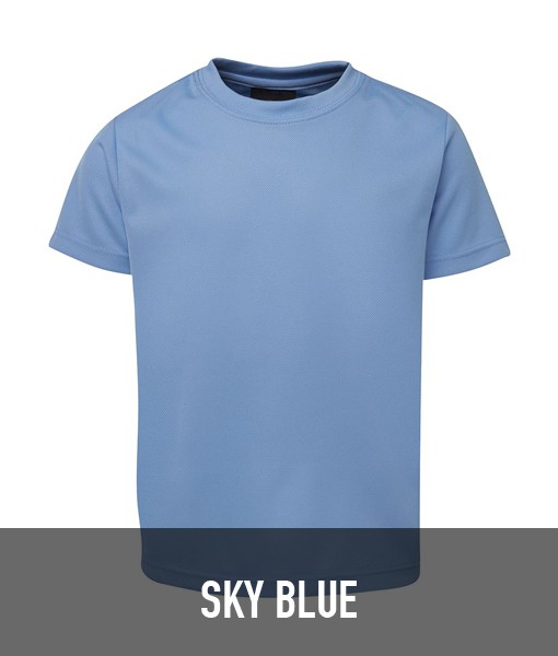 JBs Wear Podium Poly T shirt Sky Blue 7PNFT