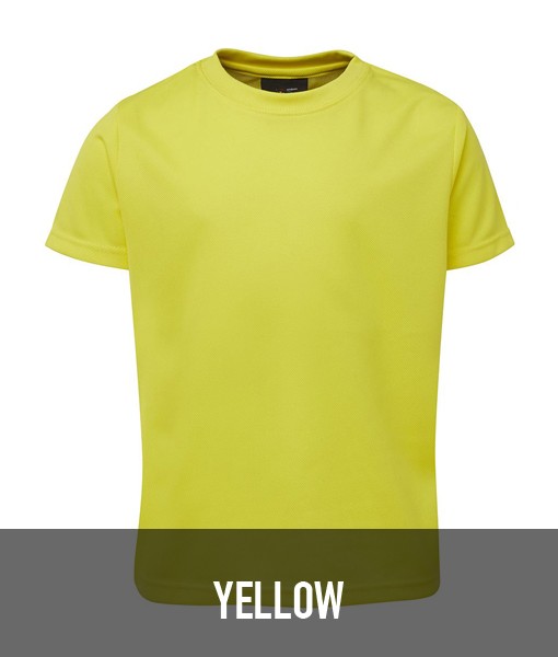 JBs Wear Podium Poly T shirt Yellow 7PNFT