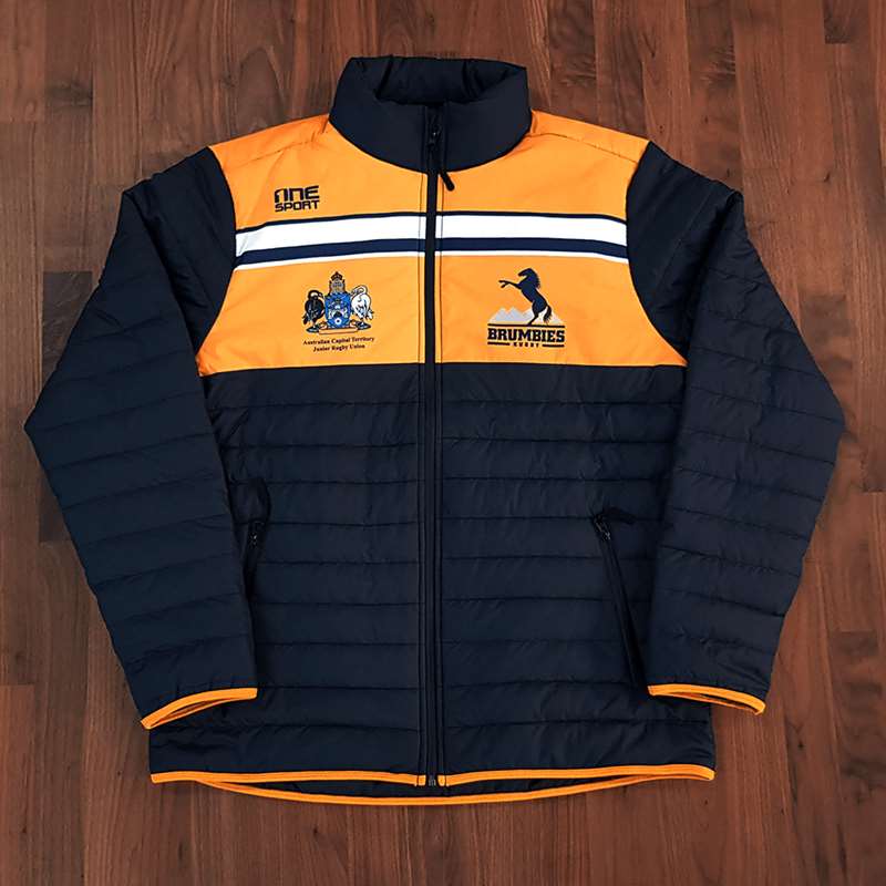 Puffer Jacket Brumbies Rugby Front