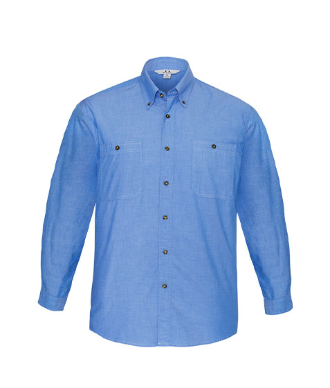 Men's Long Sleeve Chambray Shirt - Biz Collection (SH112)