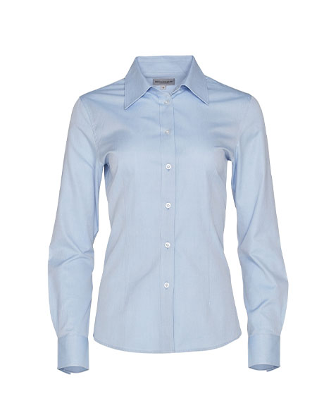 Ladies Long Sleeve Pinpoint Oxford Shirt - Winning Spirit (M8005L)
