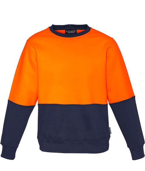 Unisex Hi-Vis Crew Sweatshirt - Syzmik Workwear (ZT475)