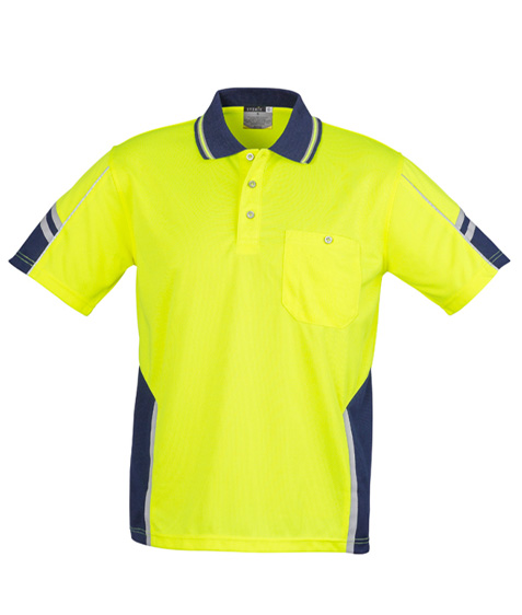 Men's Hi-Vis Squad Short Sleeve Polo - Syzmik Workwear (ZH237)