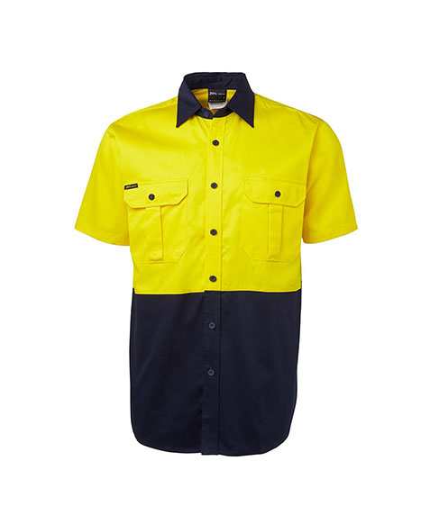 Unisex Hi-Vis 190g Short Sleeve Shirt - JB's Wear (6HWS)