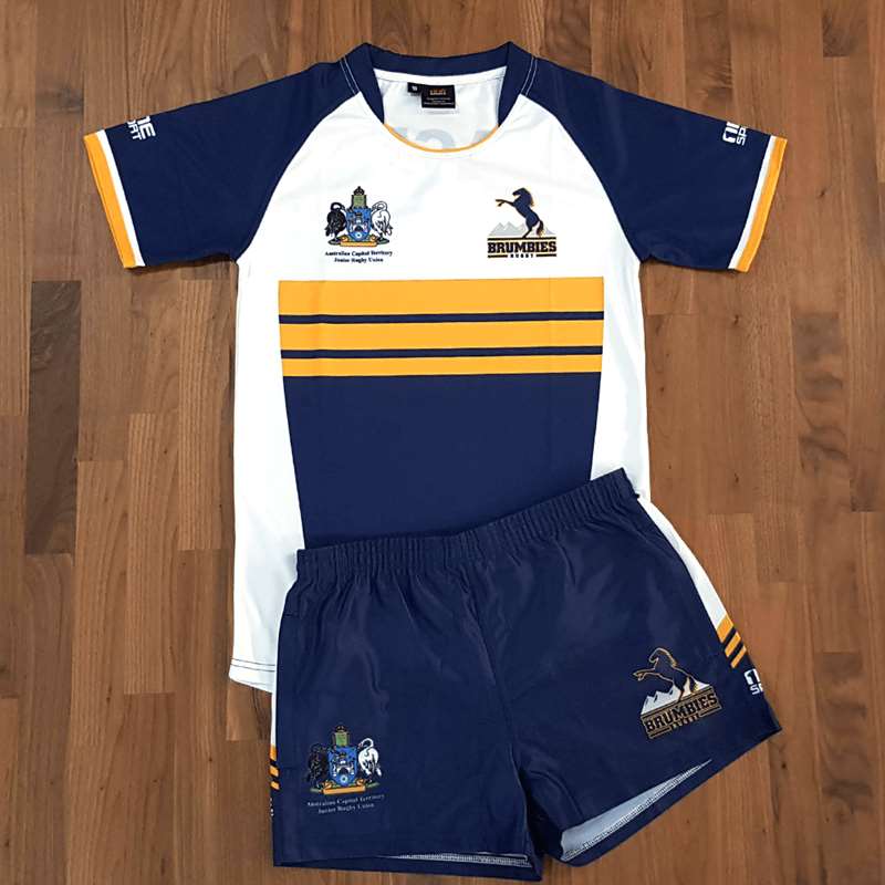 Tshirt Shorts Rugby Brumbies Combo
