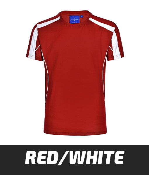 Winning Spirit Hi Vis Rippa T shirt Red White TS53