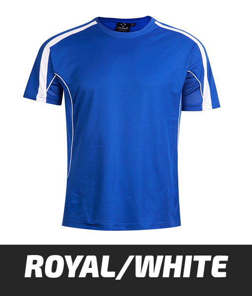 Winning Spirit Hi Vis Rippa T shirt Royal White TS53