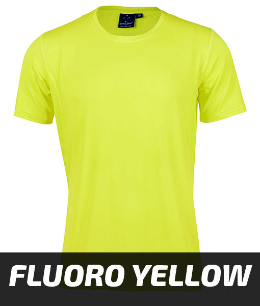 Winning Spirit Rotator T shirt Fluoro Yellow TS29