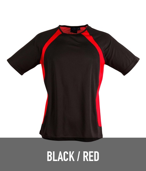 Winning Spirit Sprint T shirt Black Red TS71