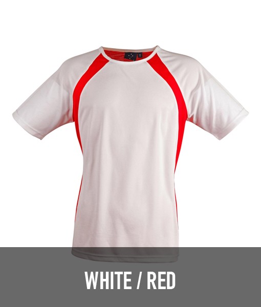 Winning Spirit Sprint T shirt White Red TS71