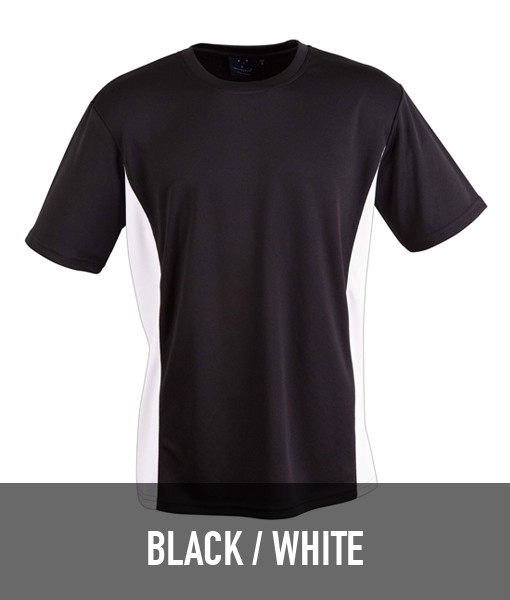 Winning Spirit Teammate Contrast T shirt Black White TS12