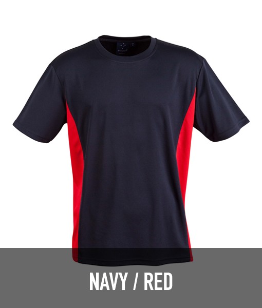 Winning Spirit Teammate Contrast T shirt Navy Red TS12