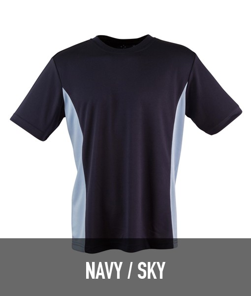 Winning Spirit Teammate Contrast T shirt Navy Sky TS12