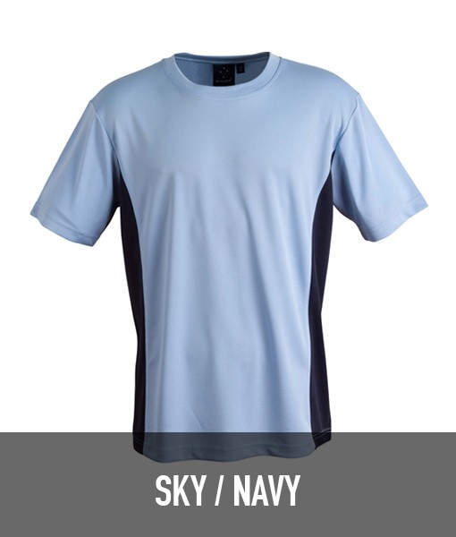 Winning Spirit Teammate Contrast T shirt Sky Navy TS12